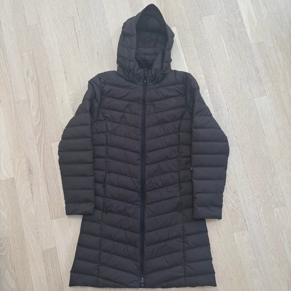 Patagonia Silent Down Parka Women Small Black Good Condition Hooded Puffer